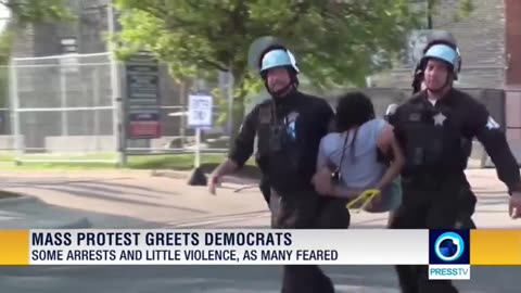 Huge march for Gaza against Democratic National Convention in Chicago