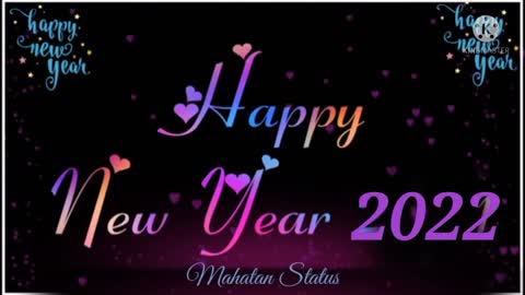 Welcome dear 2022 happy new year