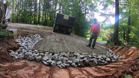 Driveway culvert installation