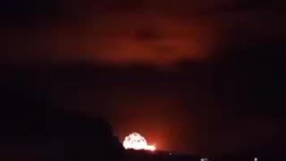 Footage of an Israeli airstrike in Lebanon with a Visible shockwave