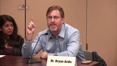 Pennsylvania State senate: Dr. Bryan Ardis with a loaded testimony