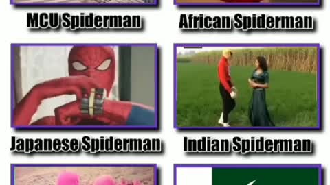 Spider man into country various