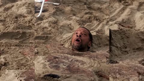 Dad almost died because he was buried in the sand... #movie #series