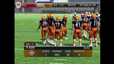 NCAA Football08 (Ps2) Wisconsin vs Illinois Part3