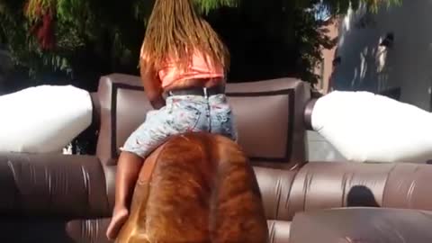 Mechanical Bull Fails - Better hold on tight