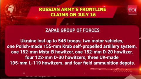 Russia Rains ‘Hellfire On 1,700 Ukrainian Troops’; Destroy 15 French Hammer Bombs, HIMARS & ATACMS