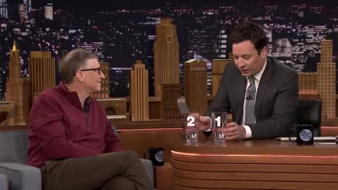 Bill Gates and Jimmy Fallon Drink Poop Water (2015)