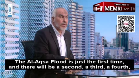 Hamas official Ghazi Hamad says they will repeat October 7-like attacks until Israel is annihilated.