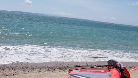 Close up of some wind surf gear. Hayling Island