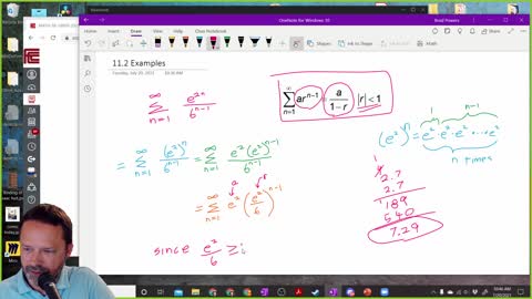 Calculus 2 - Section 11-2 - Class example of Geometric Series