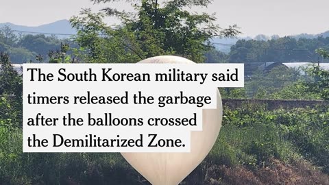 North Korea sent hundreds of balloons filled with trash to South Korea.