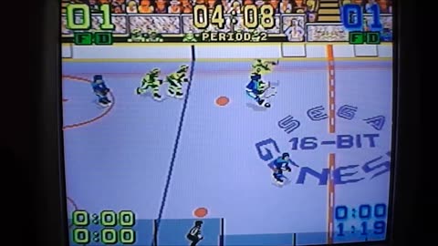 Vancouver vs St Louis game 3 Mario Lemieux Hockey Sega Genesis