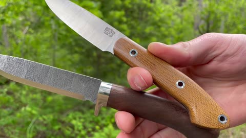 Bark River Bird&Trout and Cosmo Adventure Knife Comparison by www.bushcraftcanada.com