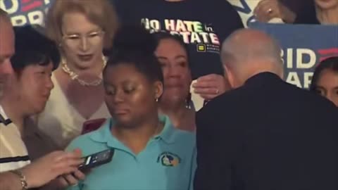 Smitten Black Woman Rejected by Joe Biden lol