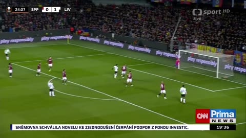 Evropská liga osmifinále - AC Sparta Praha vs Liverpool FC 1:5 - březen 2024