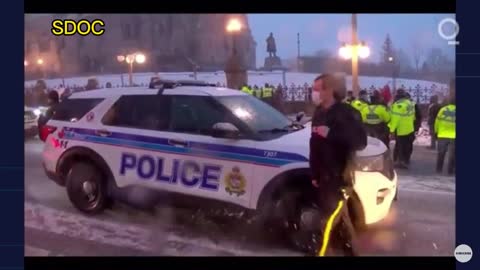 Canada Truckers protest in the streets of Ottawa