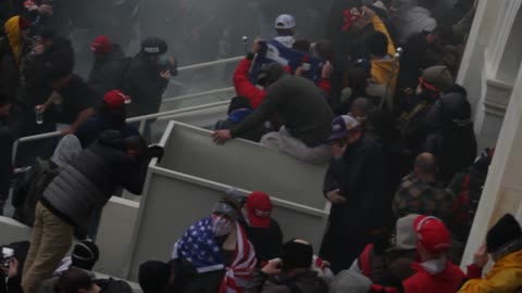 At the door of the US Capitol Building On Jan 6, 2021