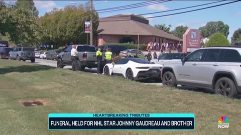 Funeral held for NHL star Johnny Gaudreau and brother