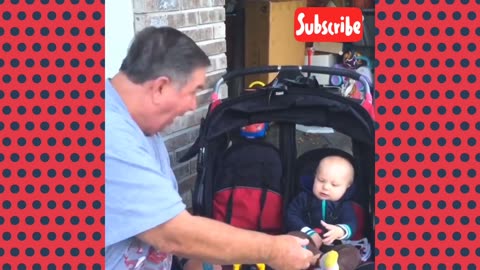 Viral Trending Funny Baby and Grand Pa Laughing no Stop Until Last