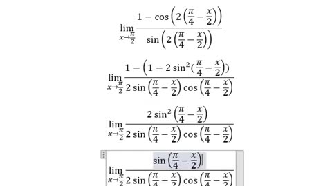 Calculus Help: Find the limits: lim (x→π/2)⁡ (1-sinx)/cosx - Without Using L'Hospital