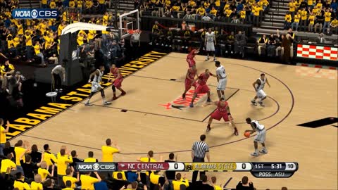 NBA 2k14 HBCU Basketball Mod NCCU vs Alabama State