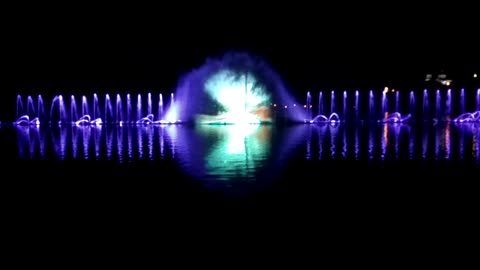 Fountain in the lake