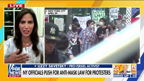 NY considers mask ban as activist slams anti-Israel protesters for ‘hiding’ behind their hate