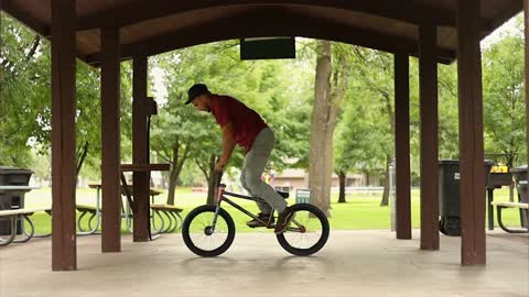 Dude Nails Incredible Kick Flip on Bike