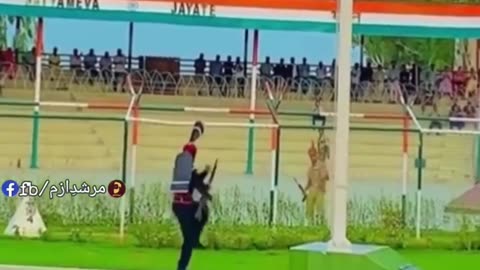 Wagah Border Pakistan vs Indian Army Parade