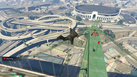 GTA 5 - Epic Ragdoll Gravity Funny moments and More