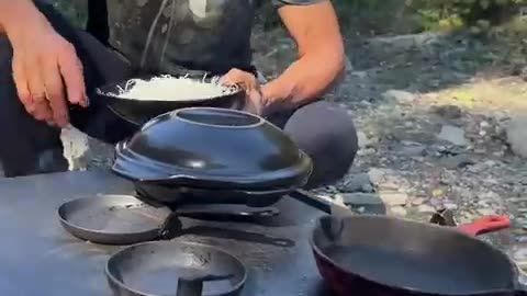 Iron Chef Makes Gourmet Meal In The Wild