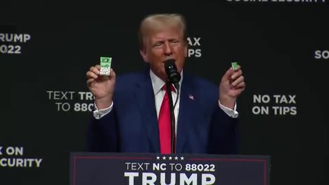 Trump brilliantly demonstrates Biden-Kamala inflation with Tic-Tacs