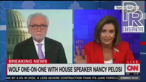 Huh? CNN Wolf Blitzer argues with Nancy Pelosi