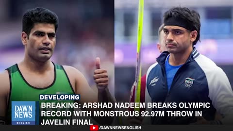 Pakistan 🇵🇰 Arshad Nadeem Wins Javelin Gold Medal in Olympics