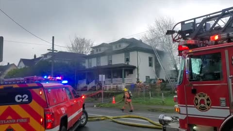 FIRE IN NORTH PORTLAND