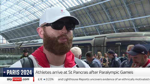 British athletes return from Paris Paralympics after second place finish in medals table