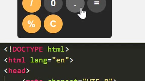 Calculator using HTML CSS JavaScript language