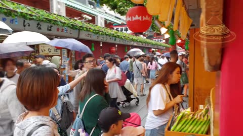 Street Food _ kibi dango _ Nakamise Dori _ Asakusa Tokyo japan