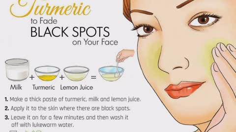 Turmeric to use Ack spots