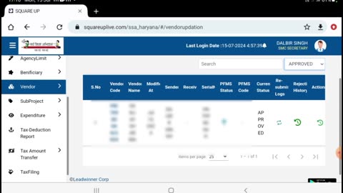 SQUARE UP HARYANA VENDOR Create & Approve.Squareuplive Maker की आईडी से वेंडर 3