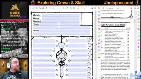 Crown & Skull RPG Character Creation Workshop: Near-Death Melee Elf & Cowardly Frog-Kin Mage