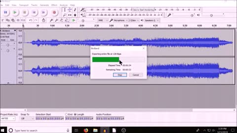 Audacity file type conversion