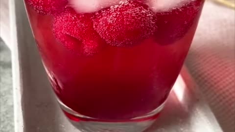 Refreshing Raspberry Drink 🍹 | Amazing short cooking video | Recipe and food hacks