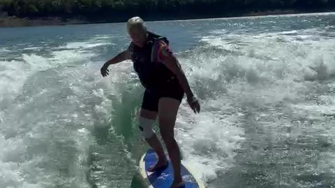 Nana really does Surf.