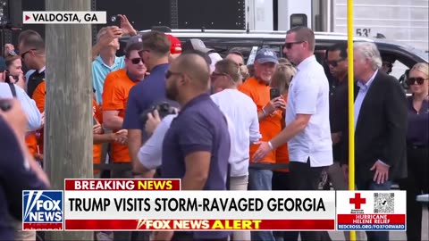 Trump visits Georgia to show solidarity after Hurricane Helene