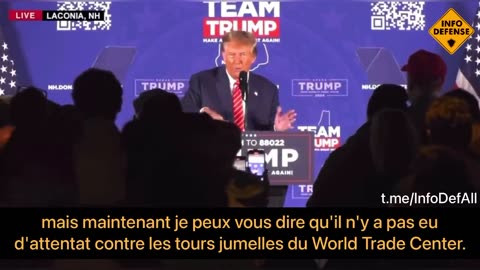 Donald TRUMP : "Les États-Unis Sont Les Auteurs Des Attentats Du 11 Septembre 2001 !"