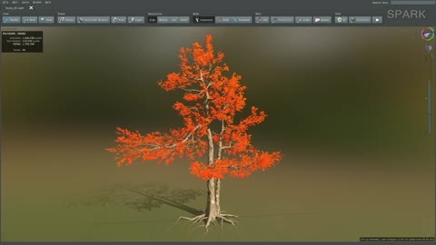 Use speedtree to build the red tree. Start with the first step.