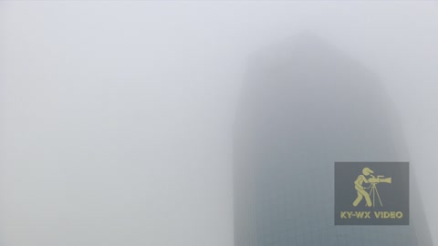 Heavy Fog on Lexington, KY Skyline