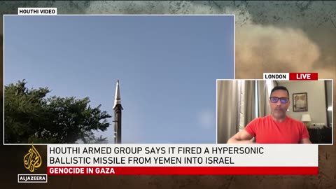 Houthis target Israeli forces with ‘hypersonic ballistic missile’