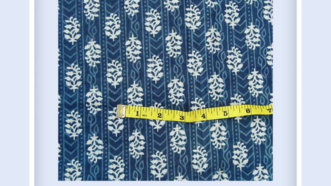 Handmade Block Print Cotton Fabric - Traditional Patterns & Designs